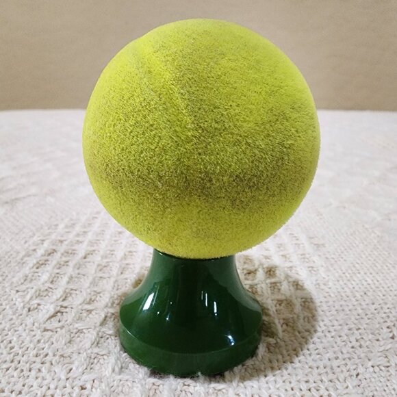 Vintage Avon MIXED DOUBLES SPALDING TENNIS BALL Fuzzy EMPTY Glass Bottle - Picture 4 of 7